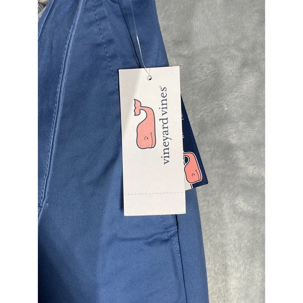 Vineyard Vines Mens 40x32 Cozy Lined Breaker Pant Moonshine Blue Flannel Chinos